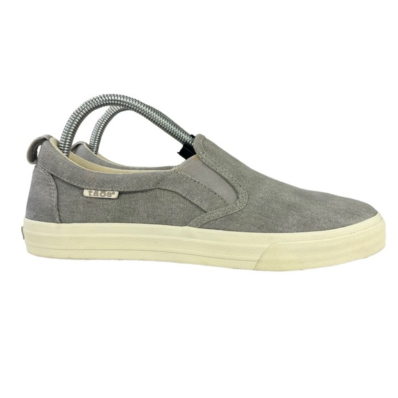 Taos Canvas Rubber Sole Slip-On Womens Shoes‎ Gray Size 9.5 - Picture 1 of 13